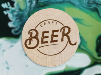 Custom imprinted Drink Tokens for New Orleans, LA with a local business logo
